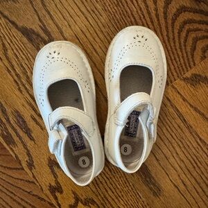 L’ Amour White Mary Jane’s size 8